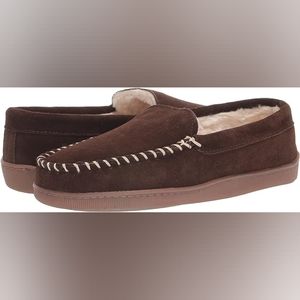 Men's Hush Puppies Dawson Moccasin Slipper Brown Size 7.
